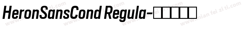 HeronSansCond Regula字体转换